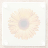 Dessous-de-verre En Verre Fleurs | Orange Gerbera (Dos)