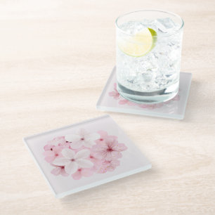 Dessous-de-verre En Verre Fleurs roses de cerisiers