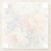 Dessous-de-verre En Verre fleurs Trivet (Dos)