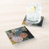 Dessous-de-verre En Verre Floral baroque - Bouquet (Incliné)