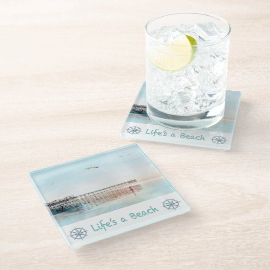 Dessous-de-verre En Verre Flying High at Low Tide (Incliné)