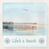 Dessous-de-verre En Verre Flying High at Low Tide (Devant)