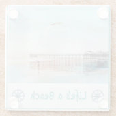 Dessous-de-verre En Verre Flying High at Low Tide (Dos)