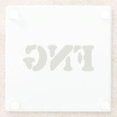 DESSOUS-DE-VERRE EN VERRE FNG (Dos)