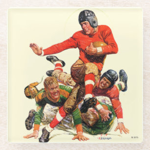 Dessous-de-verre En Verre Football universitaire