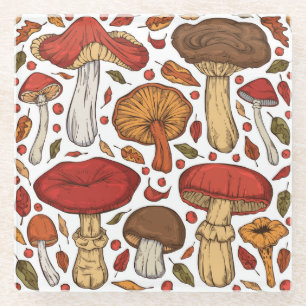 Dessous-de-verre En Verre Forest Edibles : Vintage Wild Collection.