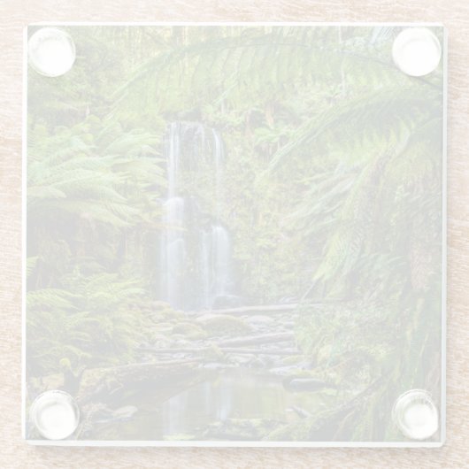 Dessous-de-verre En Verre Forêt | Beauchamp Falls Australie (Dos)
