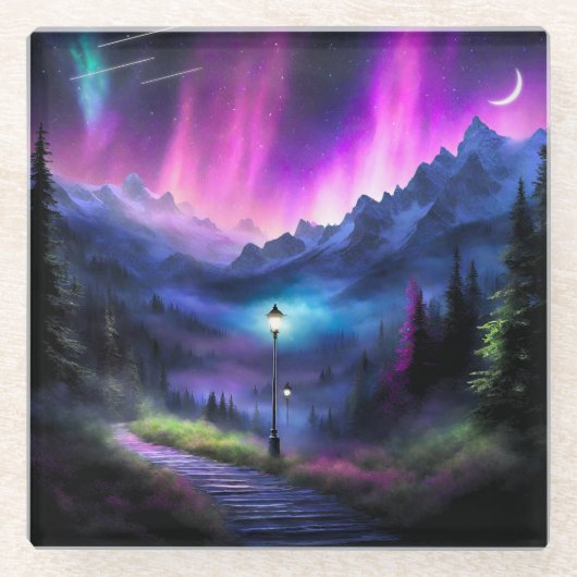 Dessous-de-verre En Verre Forêt enchantée (Devant)