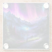 Dessous-de-verre En Verre Forêt enchantée (Dos)