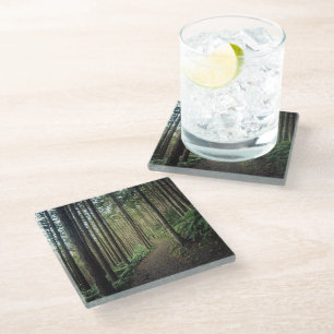 Dessous-de-verre En Verre Forêt Montagnes de Wakayama Japon
