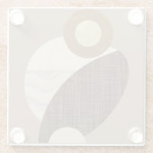 Dessous-de-verre En Verre Formes de terre (Dos)