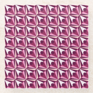 Dessous-de-verre En Verre Formes magenta