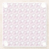 Dessous-de-verre En Verre Formes magenta (Dos)