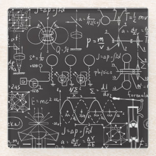 Dessous-de-verre En Verre Formules scientifiques : Patte de calcul du tablea
