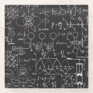 Dessous-de-verre En Verre Formules scientifiques : Patte de calcul du tablea