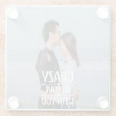 Dessous-de-verre En Verre Fou En Amour Avec Vous Dessous de verre (Dos)