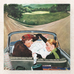 Dessous-de-verre En Verre Fourchette dans la route