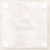 Dessous-de-verre En Verre Fourrure d'animal rose (Dos)