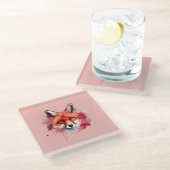 Dessous-de-verre En Verre Fox Glass Coaster (Incliné)