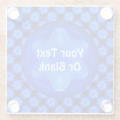 Dessous-de-verre En Verre Fractal Bluestar (Dos)