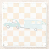 Dessous-de-verre En Verre Frapper la route ouverte 1 (Dos)