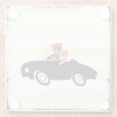 Dessous-de-verre En Verre Frapper la route ouverte 3 (Dos)