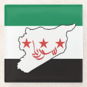 Dessous-de-verre En Verre Free Syrie Ce n'est pas en Syrie (Devant)