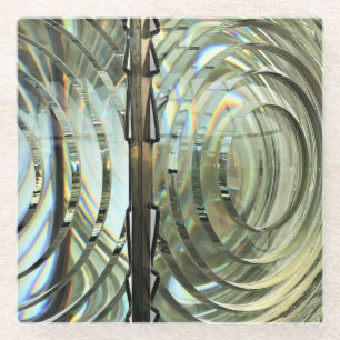 Dessous-de-verre En Verre Frensel Lens, Phare du Cap Blanco, Côte de l'Oreg