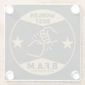 Dessous-de-verre En Verre Frère D'Une Autre Mère (Dos)