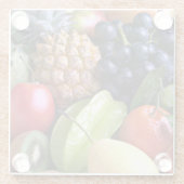 Dessous-de-verre En Verre Fruit frais - Écran sucré, photo (Dos)