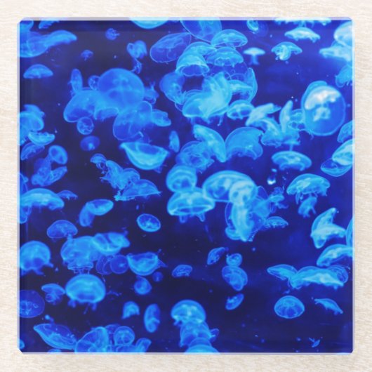 Dessous-de-verre En Verre Fumée de méduse (Devant)