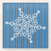Dessous-de-verre En Verre Fun and Fancy Snowflake (Devant)