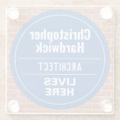 Dessous-de-verre En Verre Fun Architect Wall Plaque Style Dessous de verre e (Dos)