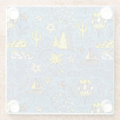 Dessous-de-verre En Verre Fun de voyage (Dos)