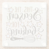 Dessous-de-verre En Verre Fun 'Tis Season for Baking Design (Dos)
