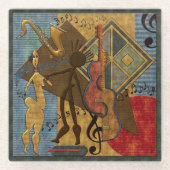 Dessous-de-verre En Verre Funky Hot Jazz (Devant)