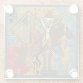 Dessous-de-verre En Verre Funky Hot Jazz (Dos)