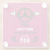 Dessous-de-verre En Verre Funny Driving Instructor Gift (Dos)