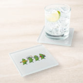 Dessous-de-verre En Verre Funny Pickle Back to School Teacher Student Women (Incliné)