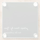 Dessous-de-verre En Verre Funny Quote Introvert Humor Custom Black White (Dos)