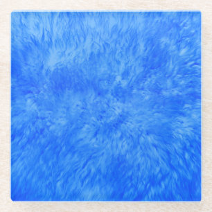 Dessous-de-verre En Verre Fur bleu