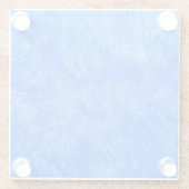 Dessous-de-verre En Verre Fur bleu (Dos)