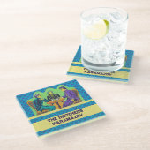 Dessous-de-verre En Verre Fyodor Dostoïevski, Les Frères Karamazov Cite (Incliné)