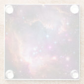 Dessous-de-verre En Verre Galaxie Étoiles spatiales Interstellaires Nebula (Dos)