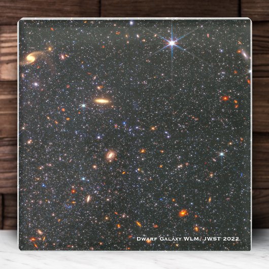 Dessous-de-verre En Verre Galaxy naine WLM James Webb Telescope spatial Hi-R