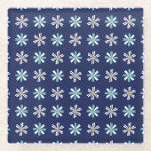 Dessous-de-verre En Verre Garden-Inspired Floral Pattern Coaster (Devant)