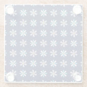 Dessous-de-verre En Verre Garden-Inspired Floral Pattern Coaster (Dos)