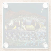 Dessous-de-verre En Verre Gare de Lem (Dos)