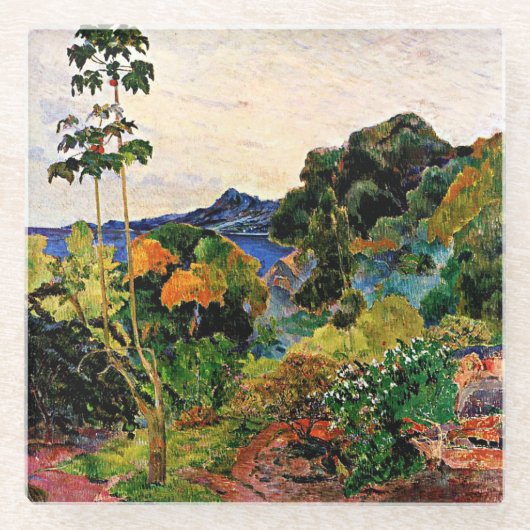 Dessous-de-verre En Verre Gauguin - Poster de végétation tropicale (Devant)