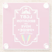 Dessous-de-verre En Verre Gay pride Brighton (Dos)